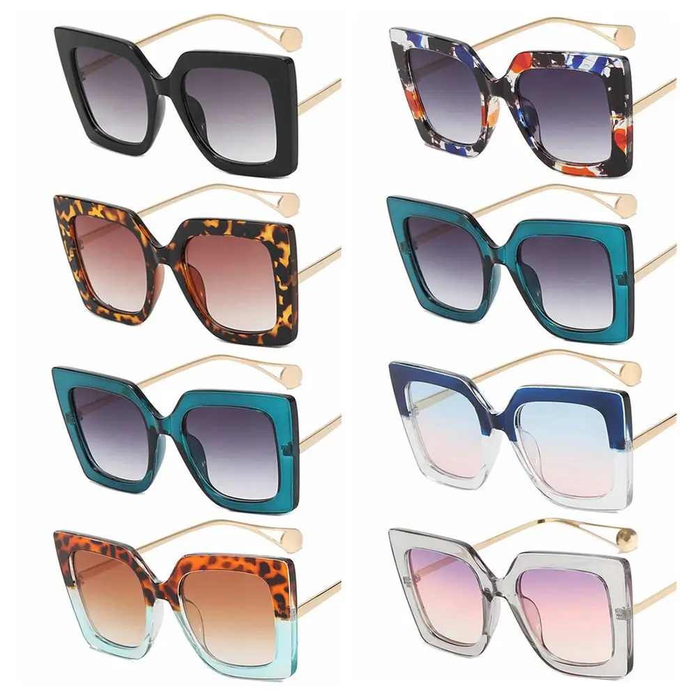 

Vintage Square Fram Metal Gaming Anti Blue Light Glasses Eyewear Goggles Oversized Sunglasses