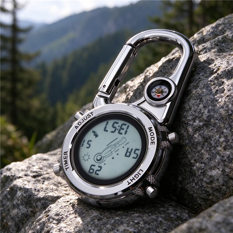 Outdoor EDC Portable Multifunction Mountain Buckle Watchsports Hanging Nurse Strap Compass Tools