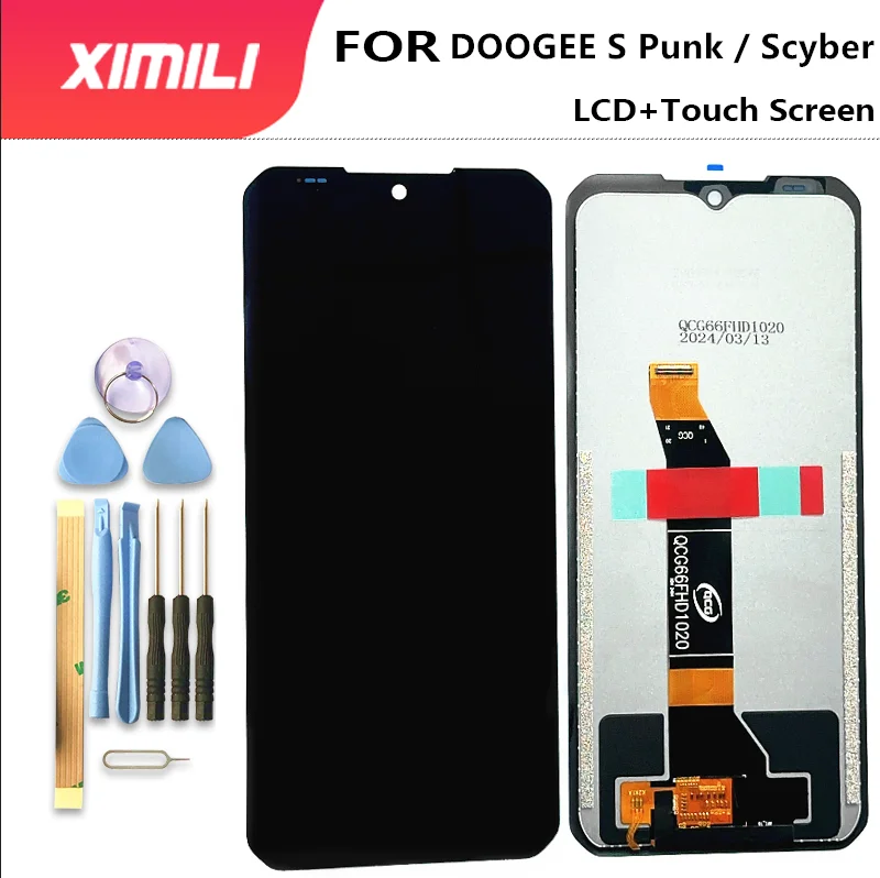New 6.58 Inches For DOOGEE S Punk LCD SPUNK LCD Display Screen Front Sensor Touch Digitizer Assembly Replacement For s Cyber