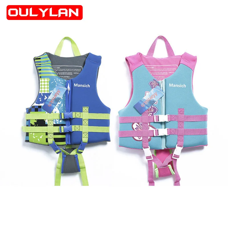 

Oulylan Watersports 4-12 Years Children Swim Vest Kids Safety Life Jacket Baby Toddler Swimming Training Kayak Beach Swimwear