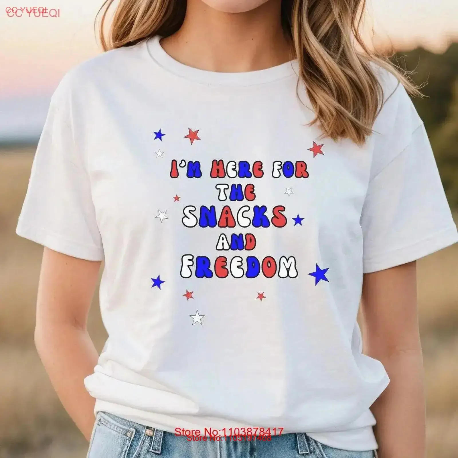 

Футболка «Я здесь для закусок и свобода», красная, белая, синяя, 4 июля», ретро, винтажная стираная дышащая графика на День независимости