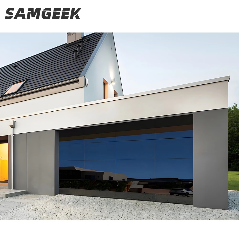 APRO Best Selling Custom Doors Waterproof Soundproof Roll Up Door Aluminum Glass Garage Door