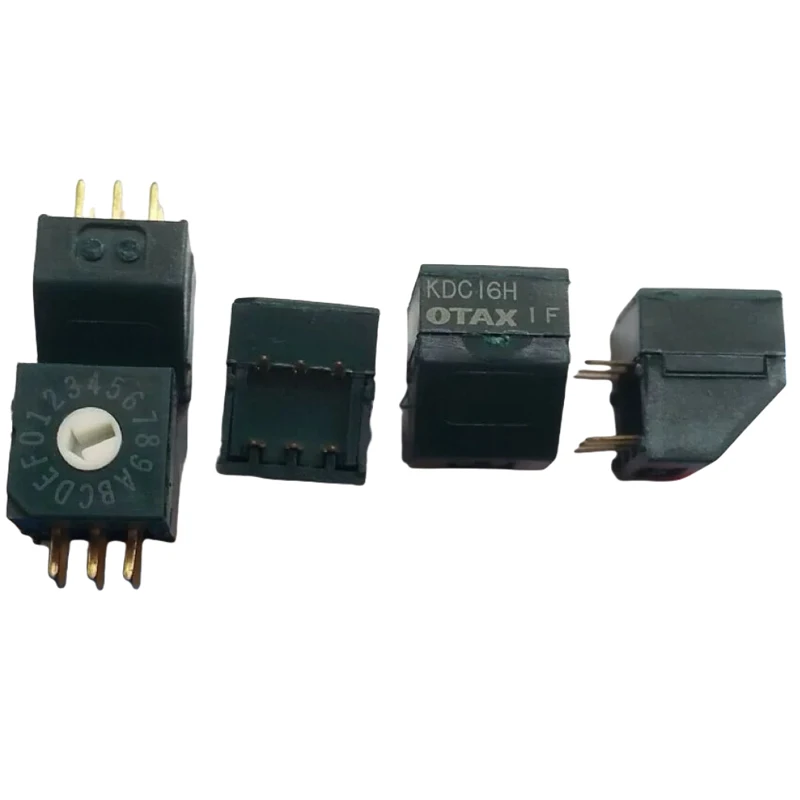 

1PCS/LOTS 100% Imported Japan OTAX KDC16H 0-F/16 Position Rotary Coded DIP Switch Pushbutton Vertical Side Adjustment 3:3 Pin IC