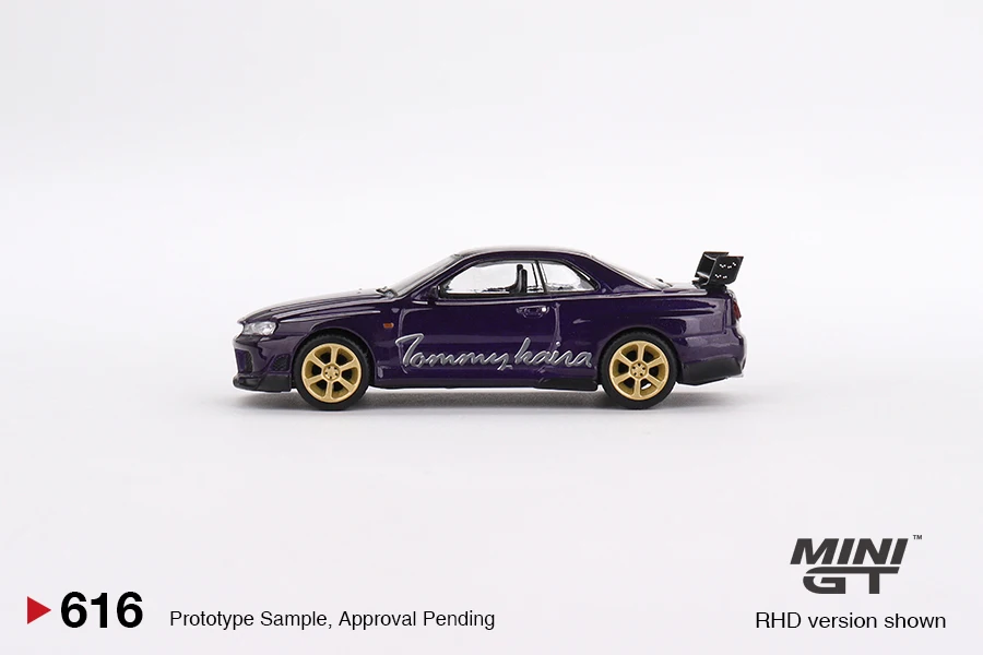 MINIGT 1/64 Nissan Skyline GT-R Dark Metal Gray (NISMO BNR34 CRS) MGT01160-CH Cars Alloy Diecast Metal Model Kids Toys Boys image 4