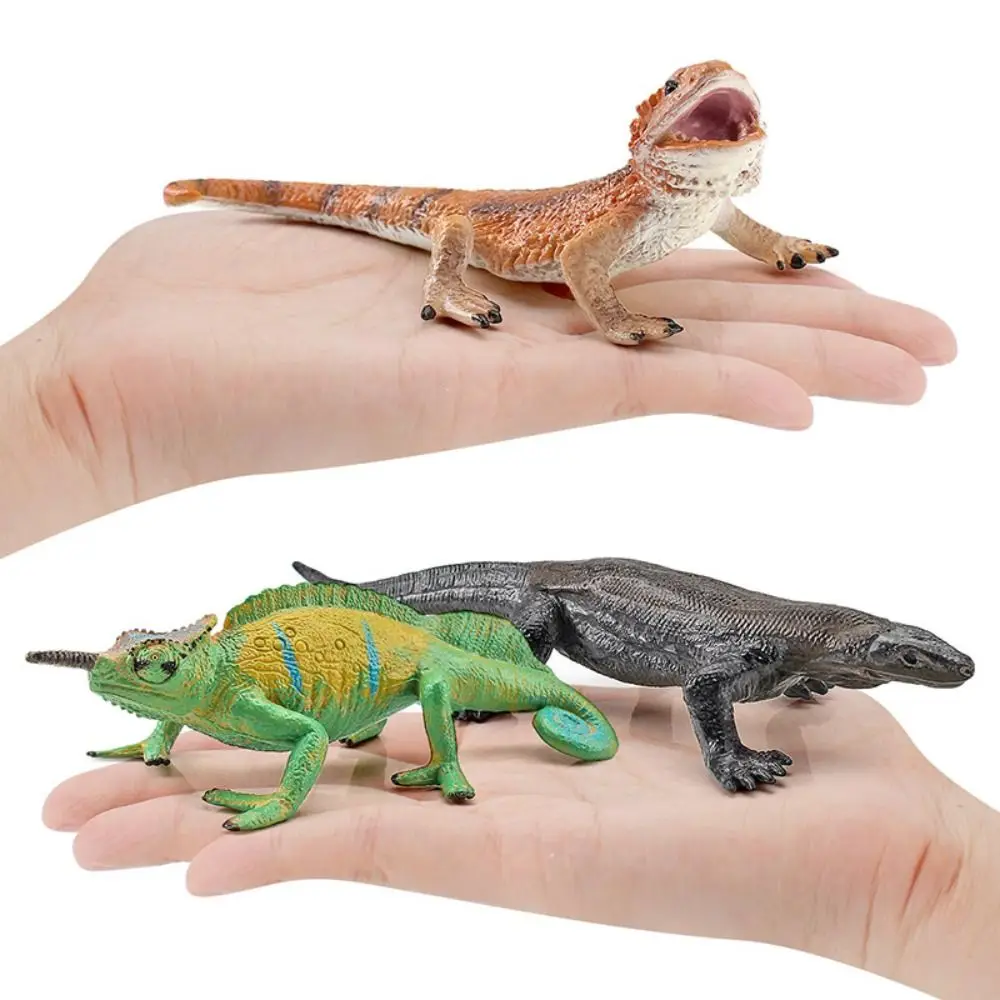 

PVC Simulation Wild Reptile Model Handmad Collectible Lizard Action Figures Cartoon Crafts Reptile Amphibious Figurines