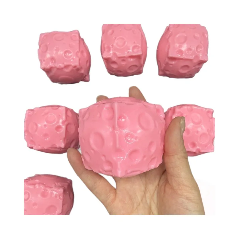 Handmade Crunch Cheese Moldable Squishy Pinch Stress Relief Fidget Toy ASMR Anti Stress Release Hand Relax Gift Toy view 4