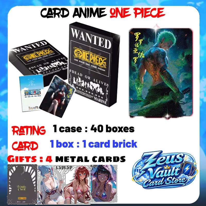 Wholesale 2026 Newest Card Anime One Piece Rating Card Collection Cards Nami Boa Character Children's Toys Birthday Gifts