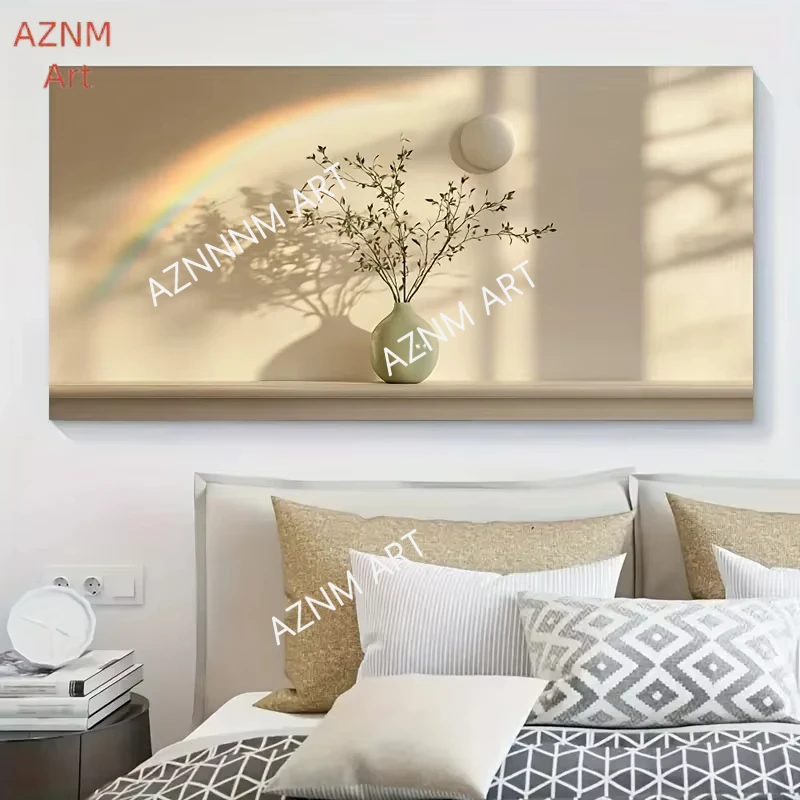 1PC ，Canvas Wall Art, Modern Vase Flower Design, Large Poster for Living Room and Bedroom Decor, Contemporary Art, No Frame