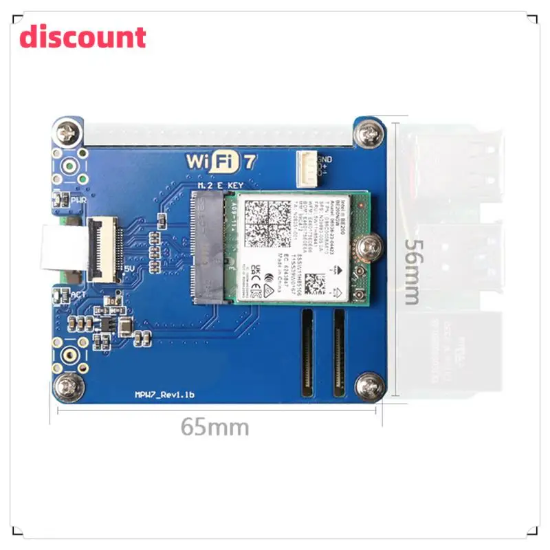 Classic-MPW7A для Raspberry Pi 5, модуль PCIE-M.2 E-Key Wi-Fi7 BE200, поддержка адаптера Google TPU/Wif6e AX210/AX200