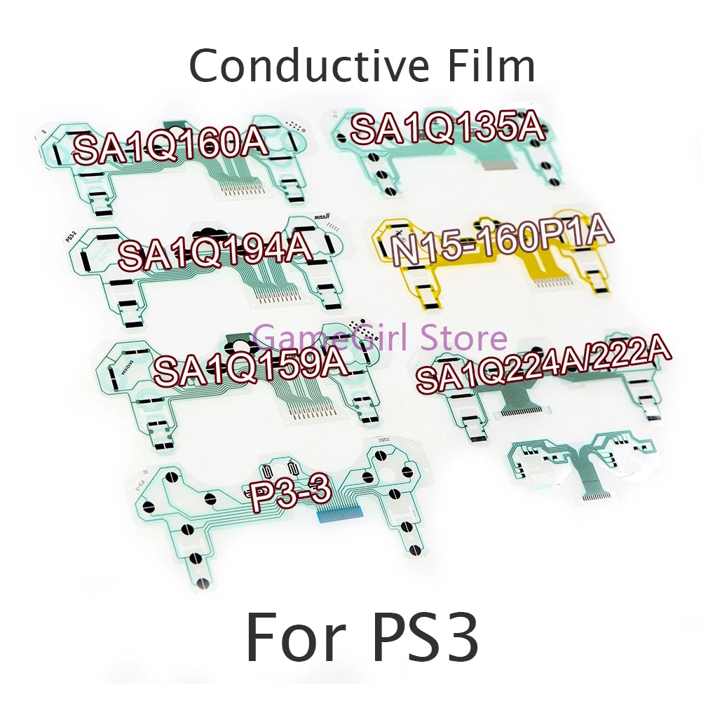 5pcs For Playstation 3 PS3 Conductive Film Keypad Flex Cable P3-3 SA1Q135A SA1Q159A SA1Q160A SA1Q194A SA1QW224A/222A N15-160P1A