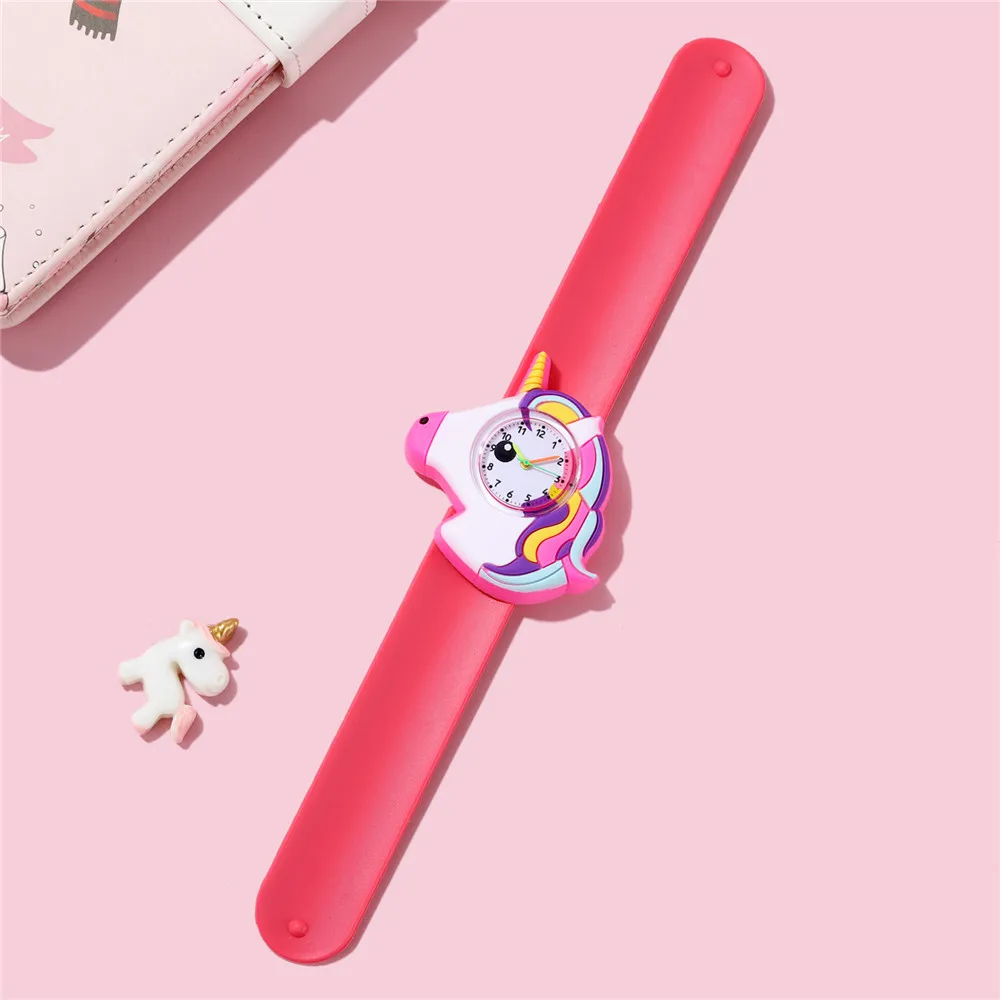 New Fashion 3D Casual Cartoon bambini orologio in Silicone Love Unicorn orologi Saturn Rainbow Meteor Quartz orologio da polso Relogio