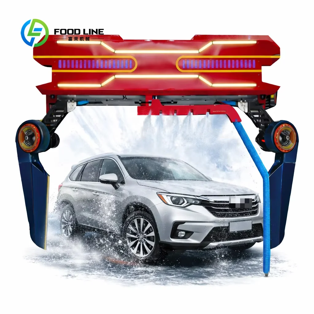 Customized 360 touchless automatic car wash machine brushless cold water high pressure car wash equipment for highway rest area