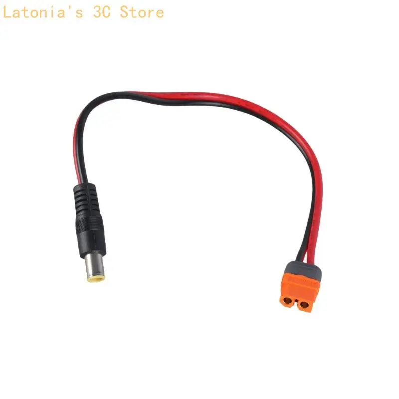 Solar Generator Charging Cable XT60I to DC7909 14AWG 1 Meter Red and Black Wire Cord for DC7909 Input Device Use X3UB