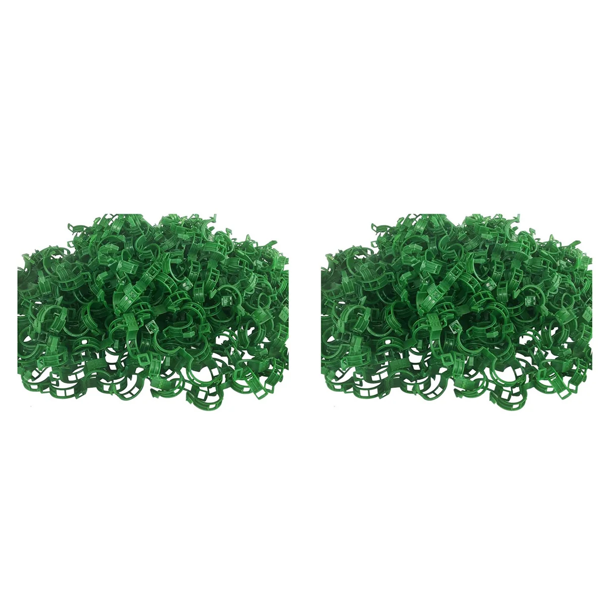 A24P 400 pièces Support pour plantes Clips de jardin pinces à tomates Supports/connexions des plantes/deux/vernés treillis/Cages plante vigne vert