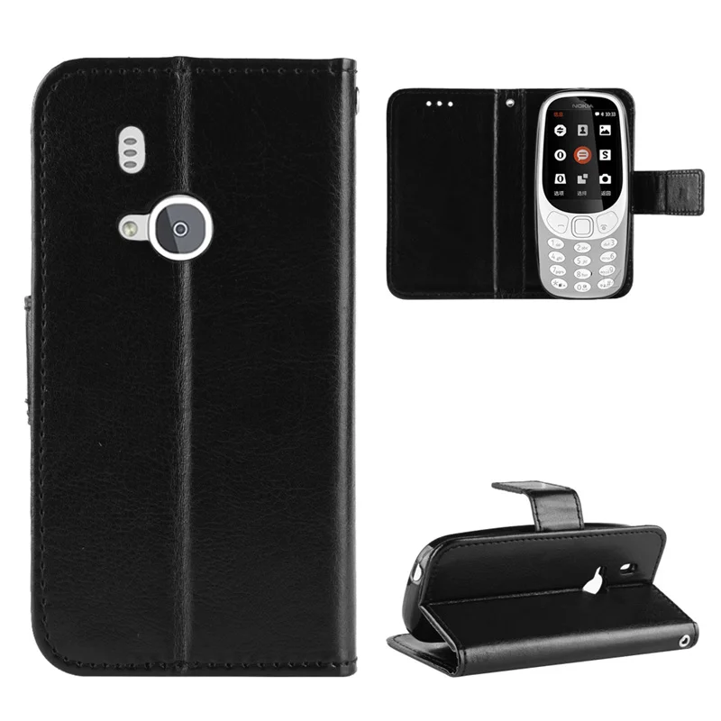 For Nokia 3310 2017 Case Luxury Mini Leather Flip Wallet Phone Case For Nokia 3310 2017 Case Stand Function Card Holder