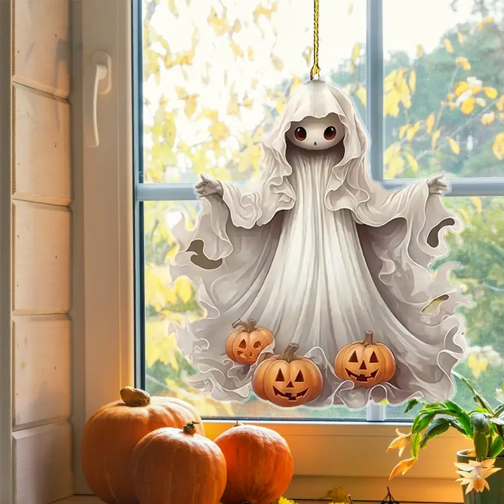 Легкий-кулон-призрак-подвеска-призрак-на-Хэллоуин-жуткий-Хэллоуин-призрак-автомобиль-кулон-брелок-набор-для-украшения-автомобиля-2d-акрил