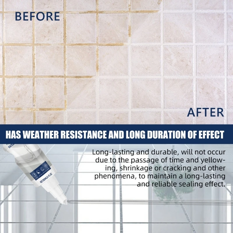 120ml 방수 실란트 타일 그라우트 수리 실란트 다기능 투명 실란트
