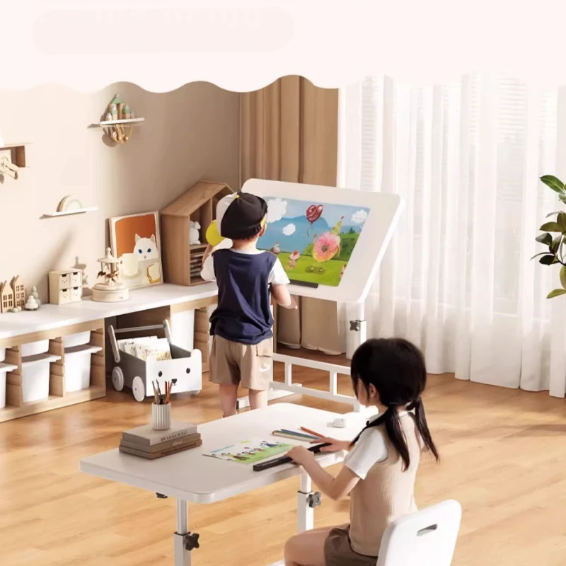 أثاث الأطفال طاولات مدرسية مكتب الأطفال دراسة طاولة صغيرة مجموعة أطفال الأطفال Biurko Dla Dziecka غرفة مستلزمات الطلاب #3