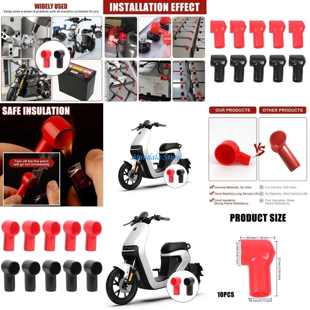 

U2JC Easy Installation Battery Terminal Insulator With PVC Construction Battery Poles Cover For Outdoor Use