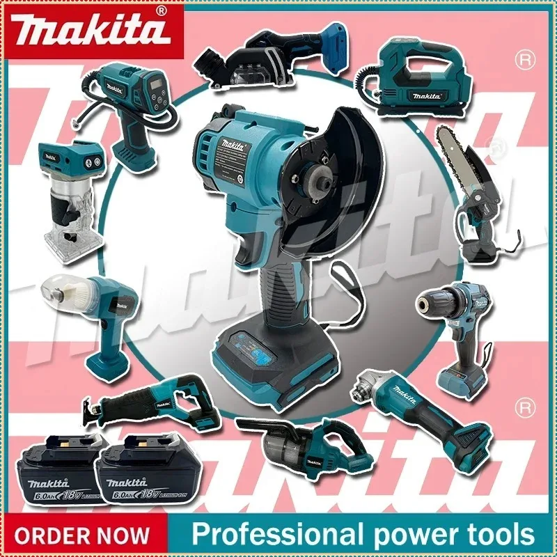 

Makita Cordless Grinder Cutting Machine Multifunctional Tools Cutter, Electric Wrench,Electric Reciprocating Saw,Impact Driver