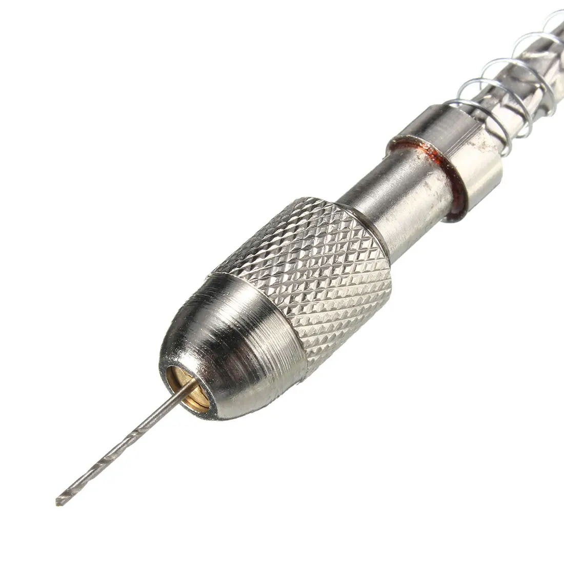 20 pezzi Micro Mini punte elicoidali a mano 0.3-1.6mm gambo dritto + 2 pezzi mandrini + 1 pz trapano a mano strumento per la lavorazione del legno per trapani per legno