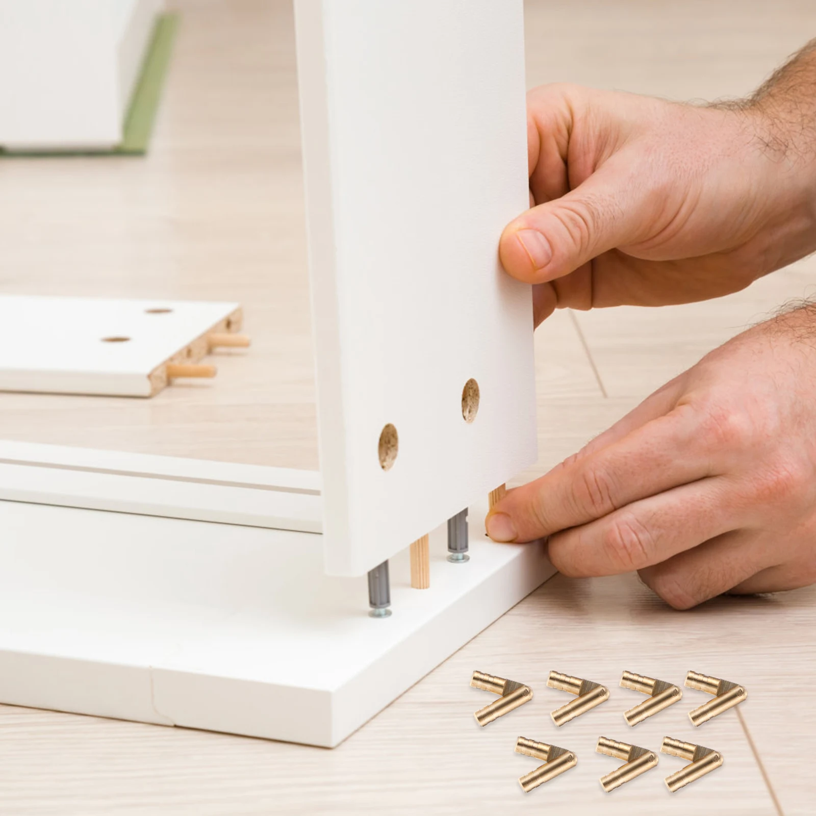 

20Pcs Copper Round Pin Mini Hinges Durable Jewelry Box Connecting Supports Metal Box Accessories Wear-Resistant