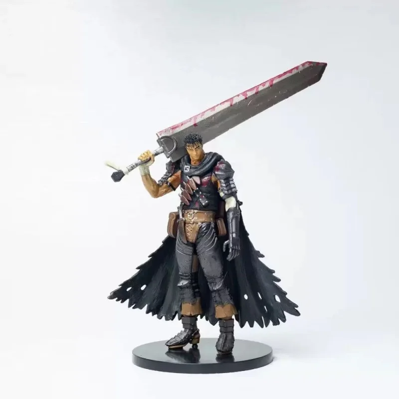 21cm Berserk Guts espadachín negro SH modelo juguetes PVC figura de acción estatua juego coleccionable modelo muñeca regalo de vacaciones