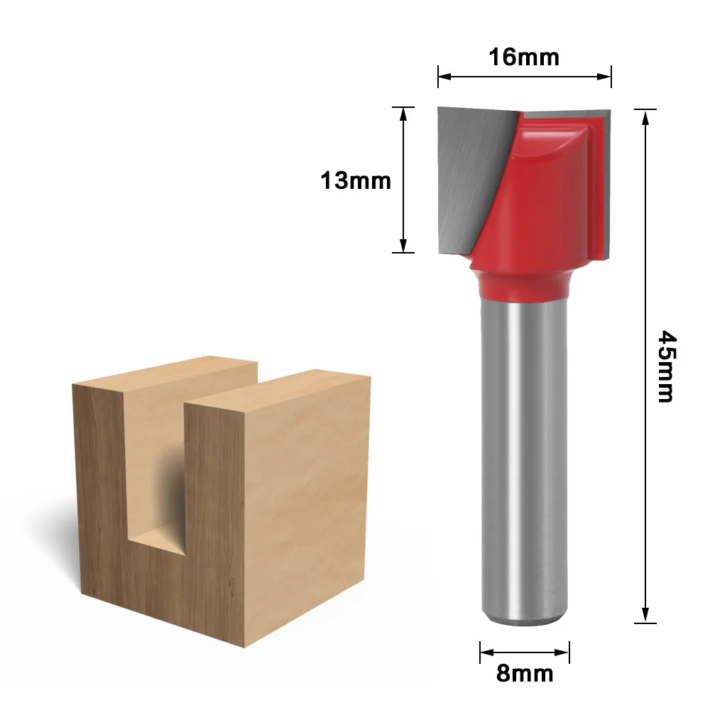 8 Handle Sole Clearing Knife 8X16 Slotting Knife Trimming Machine Woodworking Milling Cutter Sole Clearing Tool Slotted Flat Hea