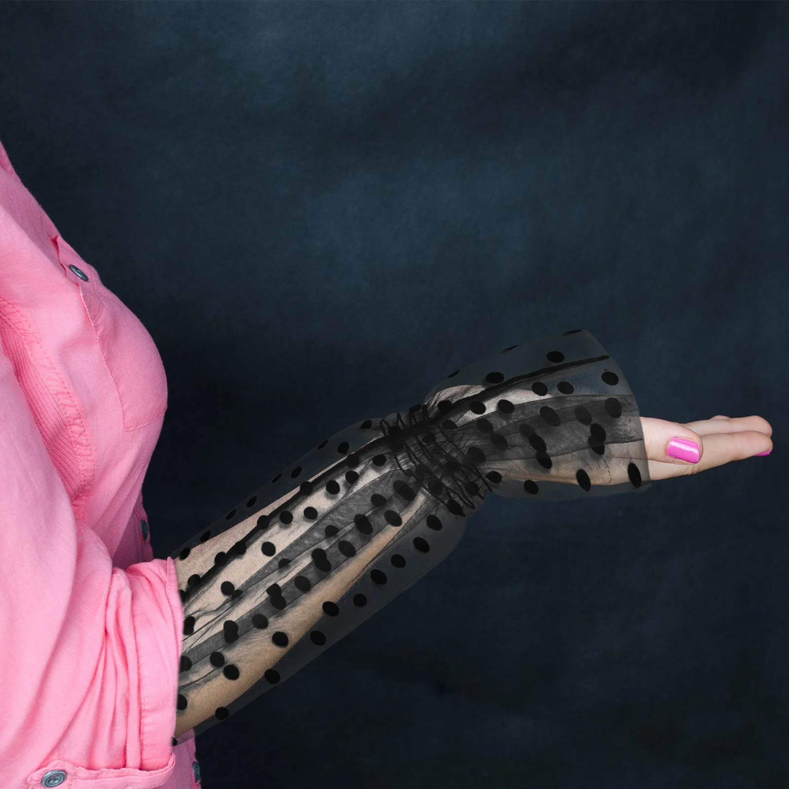 

1 Pair Sun Protection Mesh Sleeves Lightweight Cooling Arm Cover For Outdoor Sports Travel Driving Uv Protection Fashion