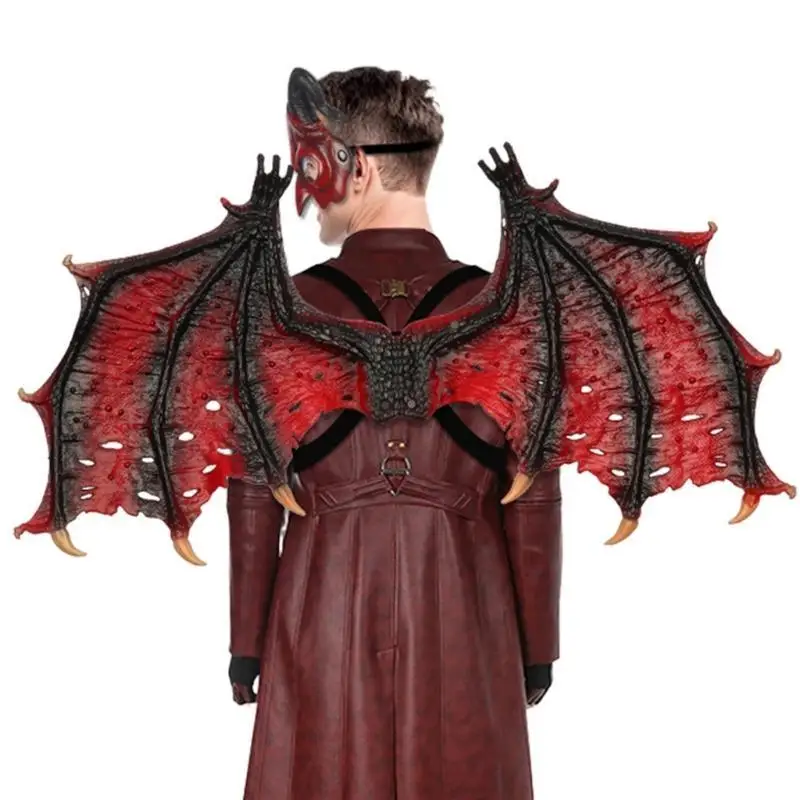 R1we fantasia dragão, animal, halloween, mardi gras, acessórios cosplay para adultos e crianças, presentes,