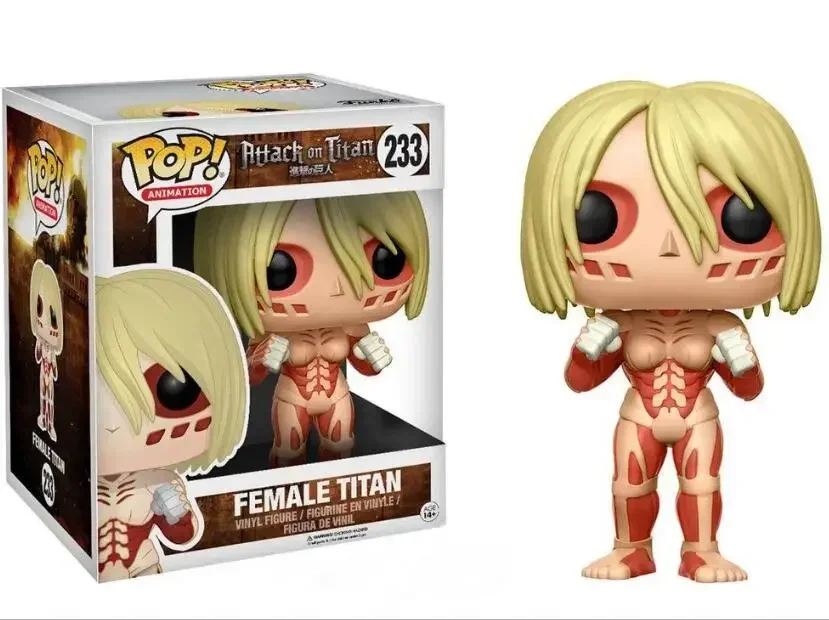 Funko Pop Ataque a los Titanes TITANÍA 233 #   Figura de Vinilo de 10 cm, Muñeco Coleccionable de PVC, Juguetes para Niños, Regalo de Cumpleaños