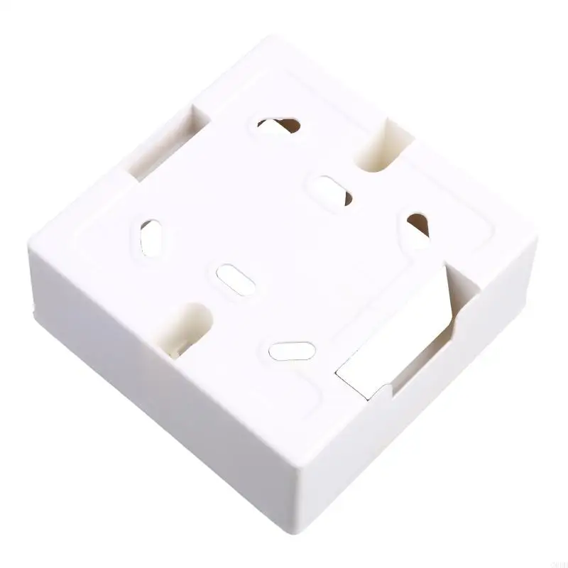 Caja unión montada en pared G6DD Caja montaje salida eléctrica blanca PVC 86 Tipo interruptor pared para