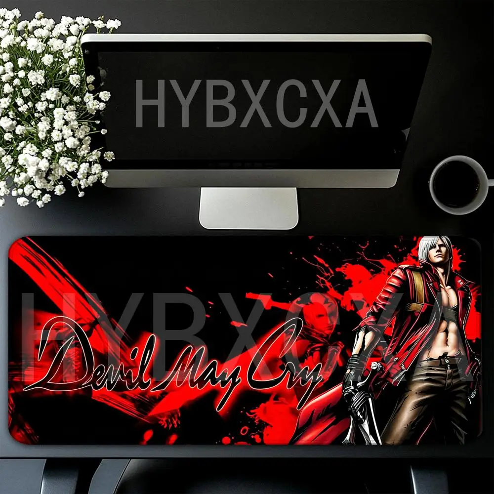 HYBXAXC D-Devil M-May C-Cry Mouse Pad Dante Vergil Large XXL  Computer Keyboard Padding HD Printing Gaming Accessories Desk