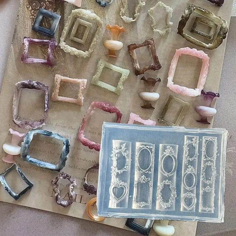 แม่พิมพ์ซิลิโคนลายดอกไม้ 3 มิติ ลายโบว์หวาน ลายดอกกุหลาบ สำหรับทำเล็บ DIY อุปกรณ์ตกแต่งเล็บ แผ่นปั๊มลายเล็บ เครื่องมือออกแบบเล็บ