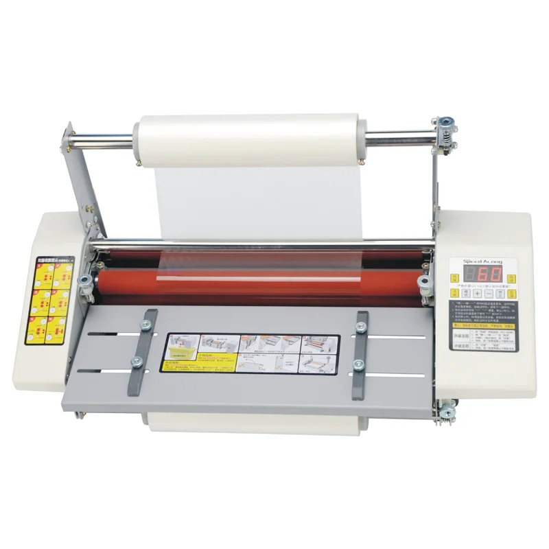 9350 A 3+ Laminating hine Four Roller Cold Hot Laminator Rolling hine film photo Laminating hine English Verion binding