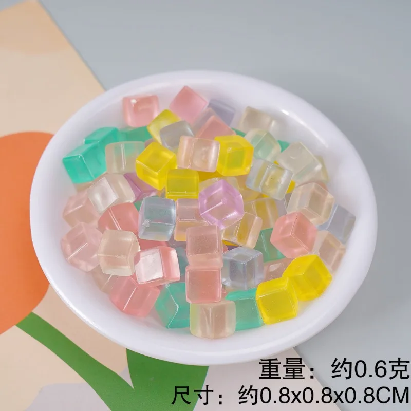 

Creative color transparent ice ornaments home fish tank scene layout online celebrity photo atmosphere resin accessories.