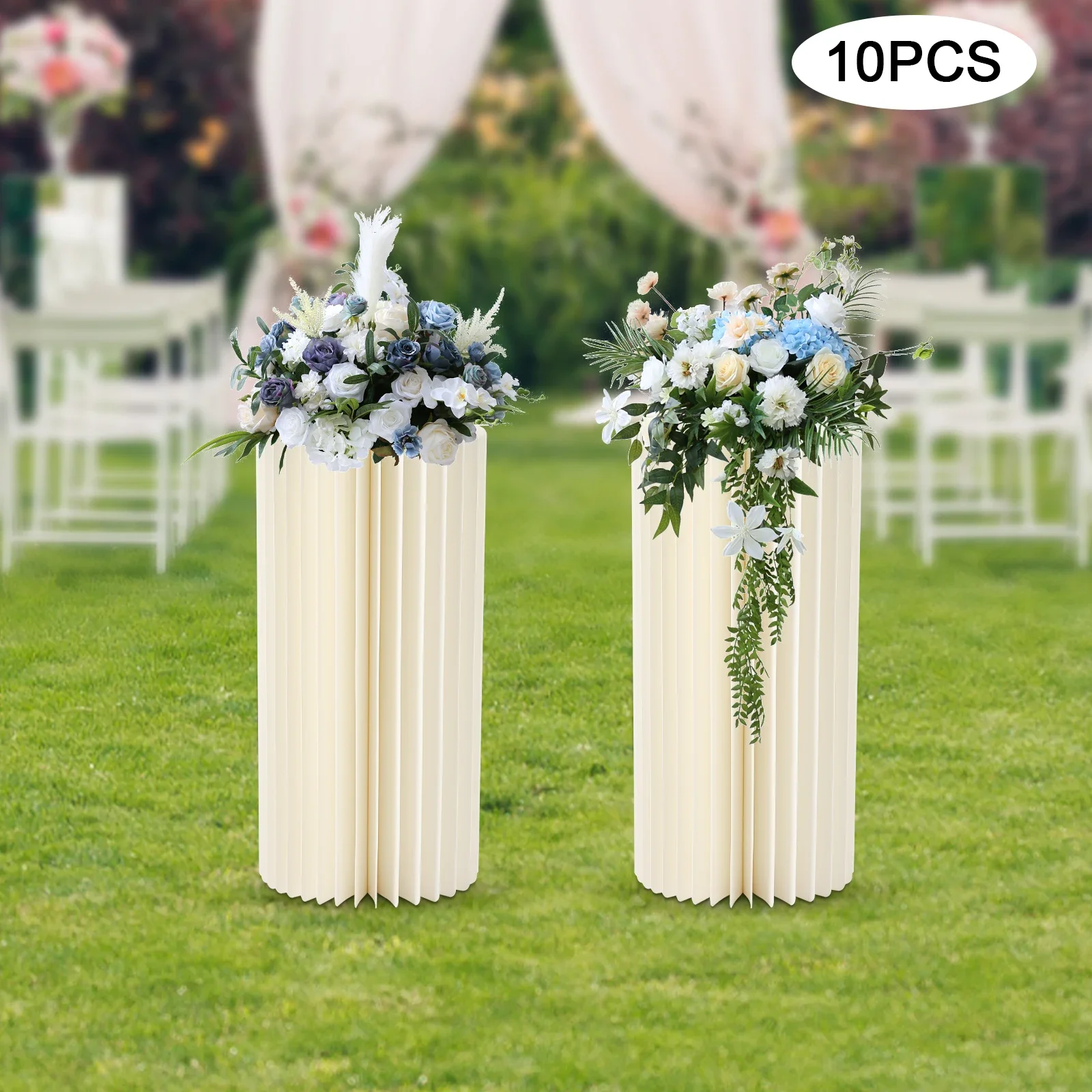 Wedding Centerpieces Cardboard Vases - 10 Pcs Flower Vase Flowers Stand for Party Tables Decorations