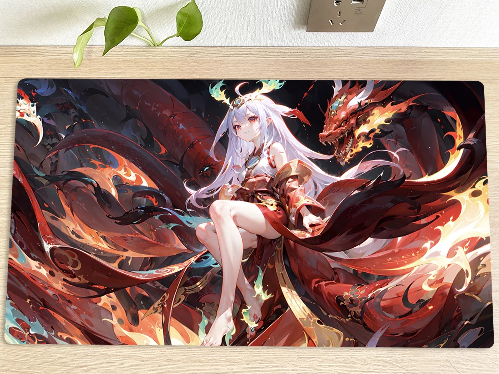 YuGiOh Playmat Kurikara Divincarnate CCG TCG Mat Trading Card Game Mat Table Playing Pad Mousepad 60x35cm Mouse Pad