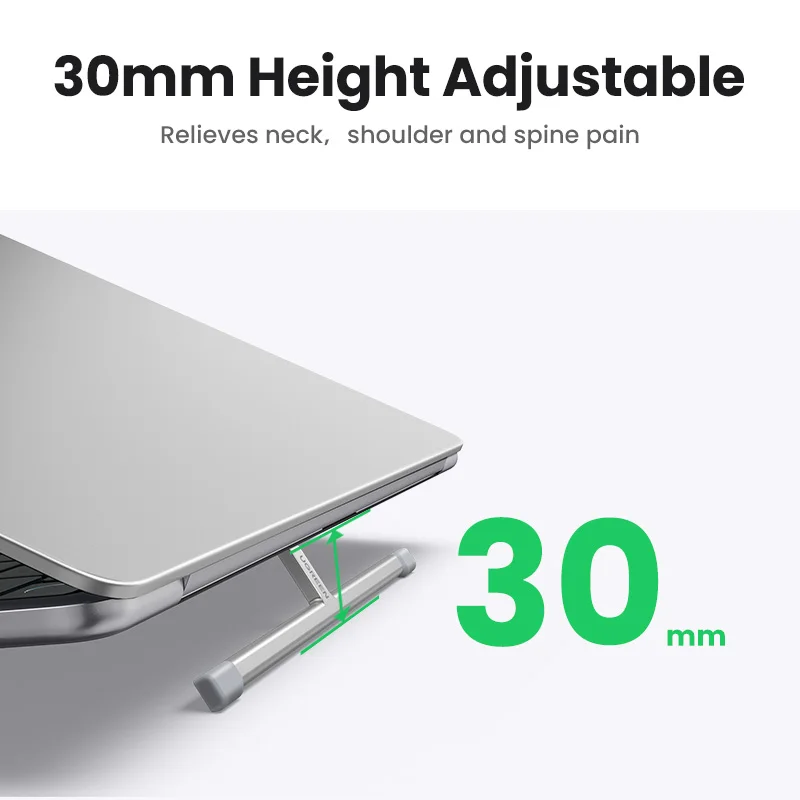 Podstawka pod laptopa UGREEN do Macbooka Pro Składana aluminiowa pionowa podstawka pod notebooka Podpórka pod laptopa Macbook Air Pro Stojak na