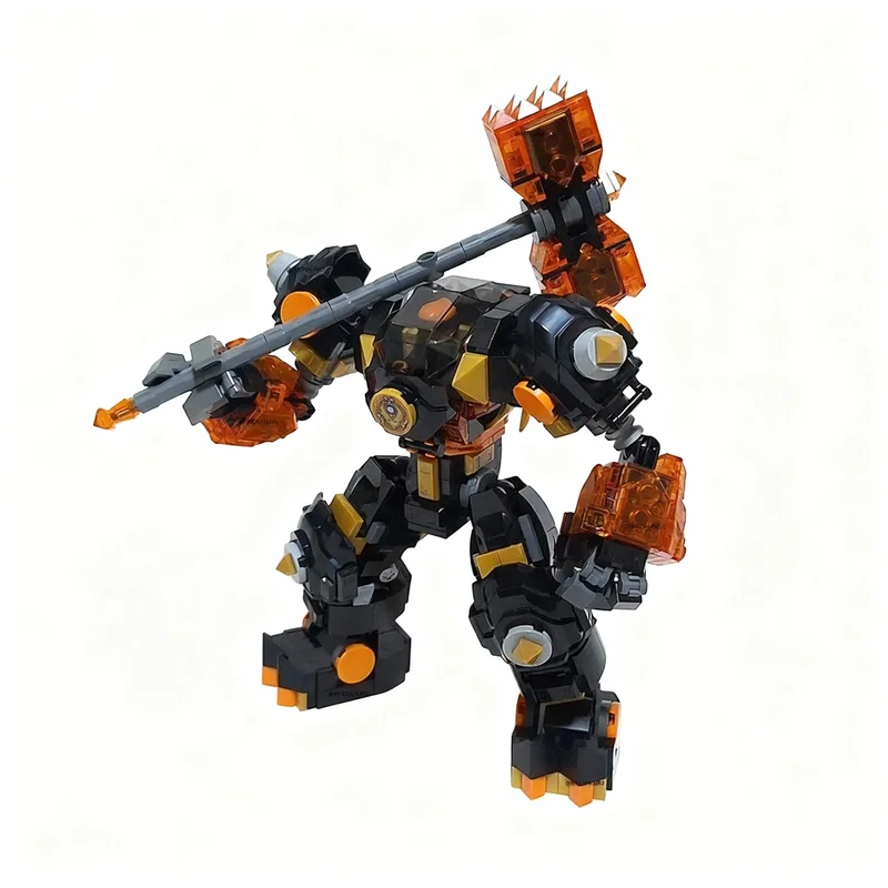 619pcs MOC Cole's Upgraded Elemental Earth Mech V1.0 Ninjia Model Building Blocks Christmas Gift Toy Construction Display DIY