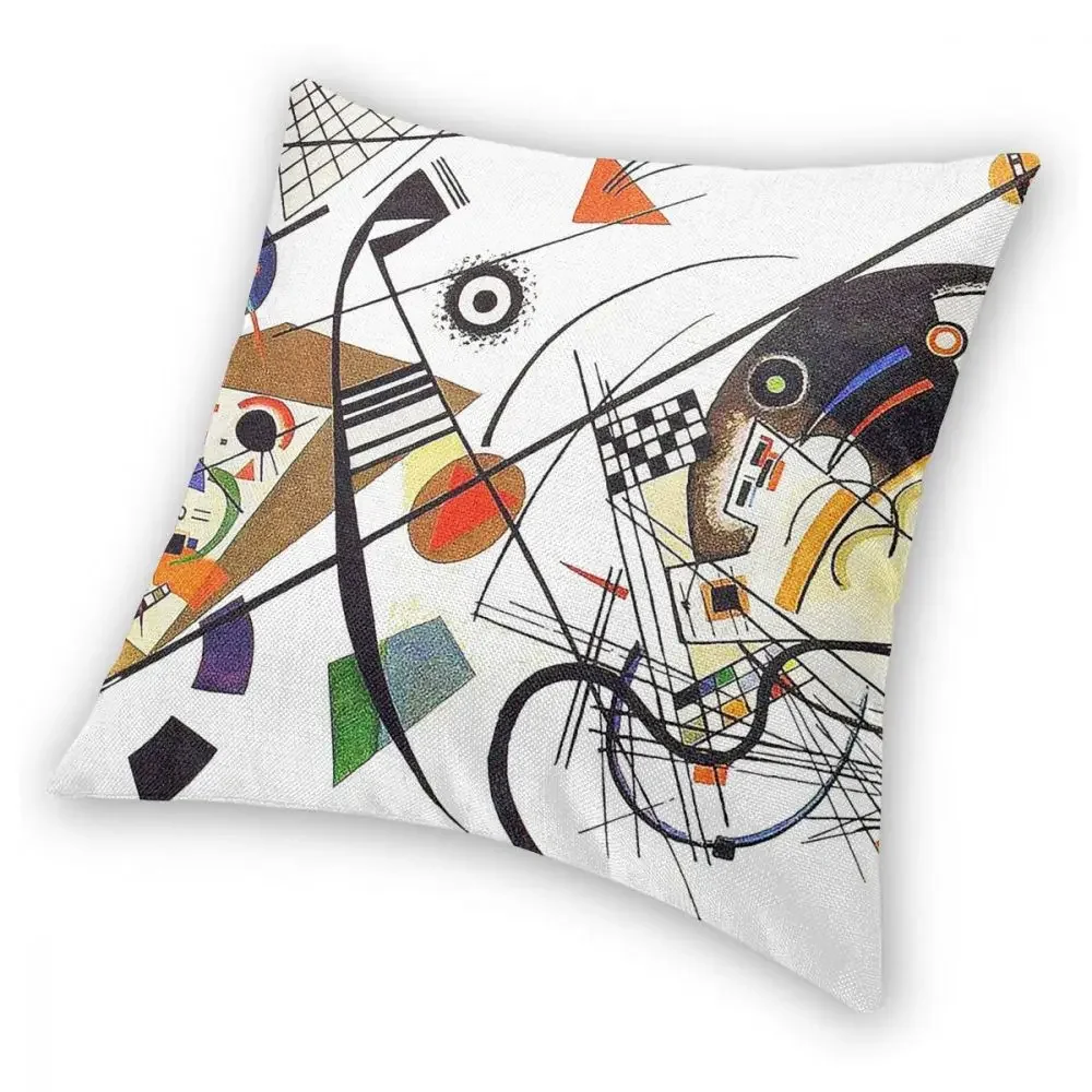 Transverse Lines Wassily Kandinsky Square Pillow Case Decorative Pillow Mondrian Funny Pillowcover Home Decor