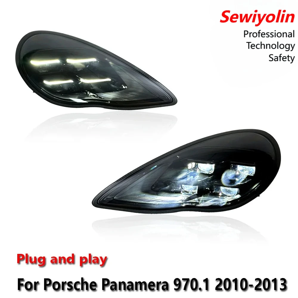 

Светодиодные фары для Porsche Panamera 970.1 2010-2013, дневные ходовые огни, стоп-сигналы, указатели поворота, установка Plug and Play