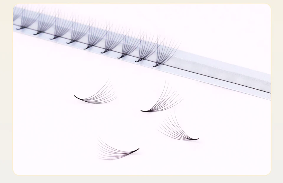 Lashprofessor 8–15 mm vorgefertigte Volumenfächer 3D/6D/8D/14D Sharp Narrow Base Lash Promade Russian Pointy Stem Wimpernverlängerung Zilien – Detail 11