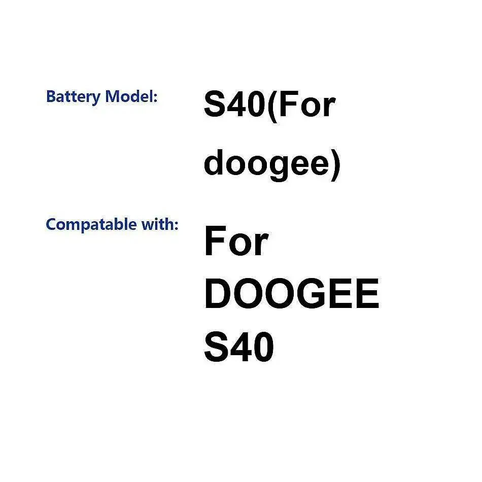 

Для Doogee S40 4650 мАч аккумулятор мобильного телефона долговечный