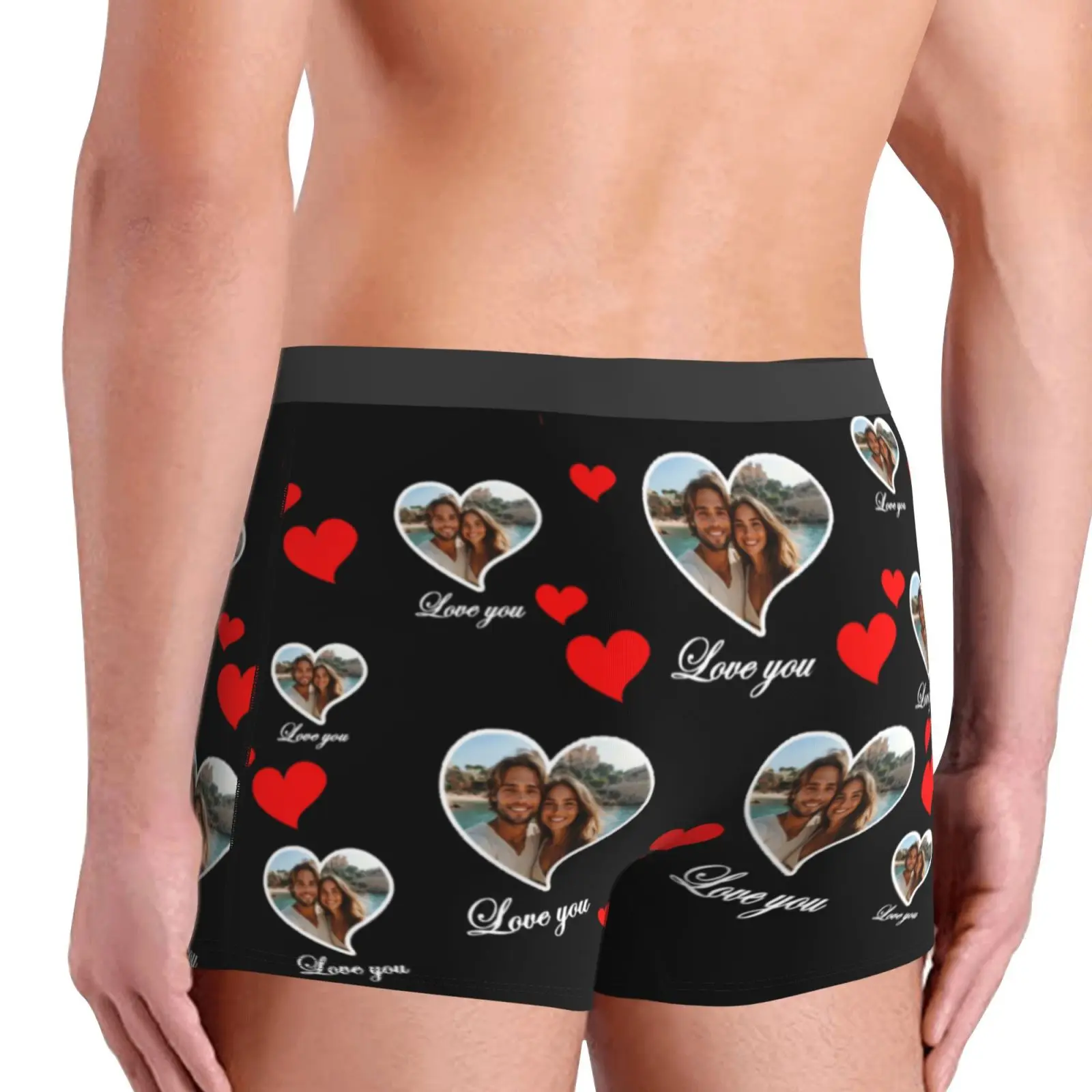 Personalized Face Photo Underwear Custom Boxer Briefs Custom Men Valentine's Day Gift For Husband Anniversary Gift for Dad