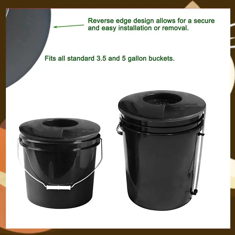 

Hot 6 Inch Net Pot For 5 Gallon For BUCKET Wide Lids ( 5 Pack ) Net Cups For Hydroponics Buck, DWC Basket Li