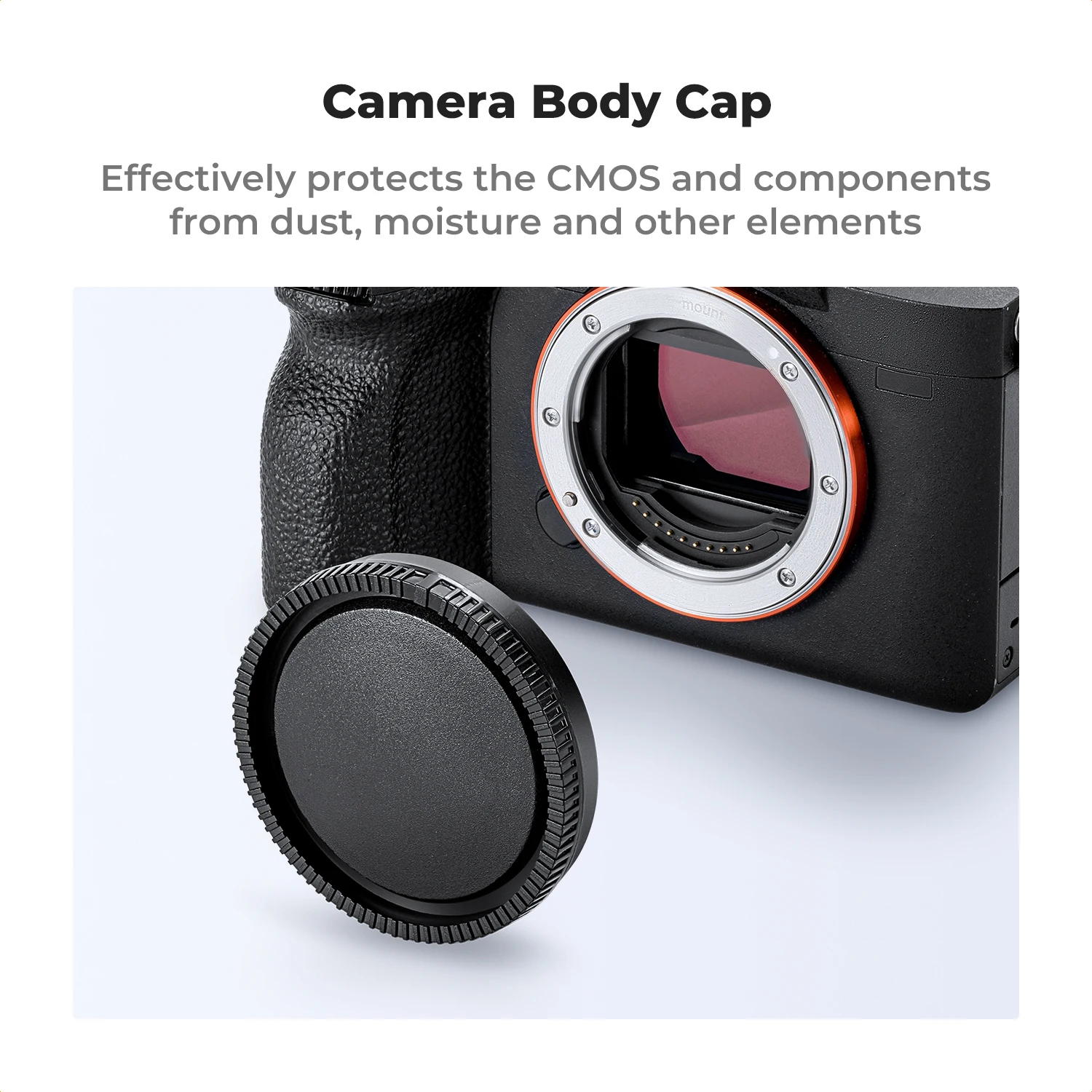 Zestaw osłonek K&F CONCEPT: tylna osłona obiektywu, osłona korpusu, osłona gorącej stopki, solidna osłona obiektywu do Canon, Fujifilm, Minolta, Nikon, Olympus, Pentax, Sony — zdjęcie produktu 2
