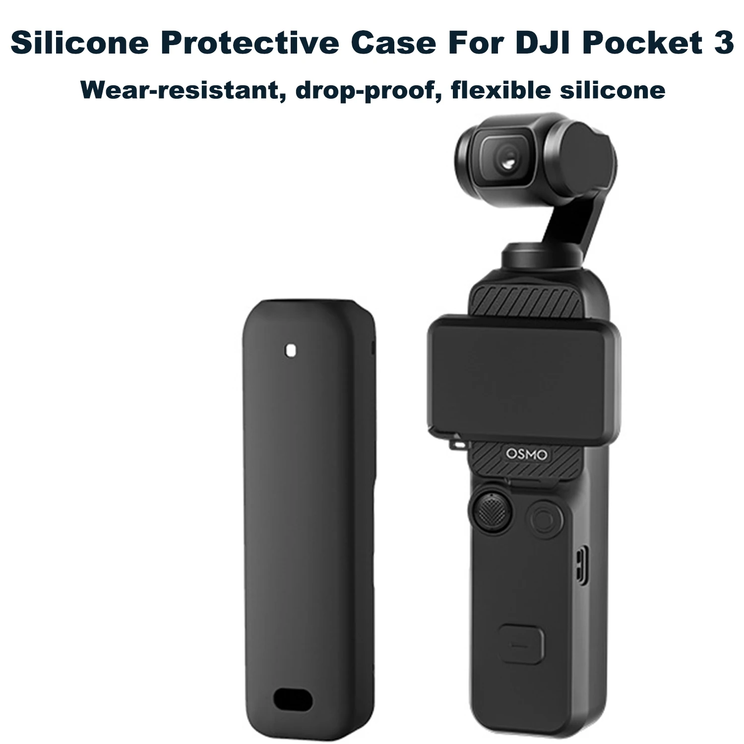 MINGVEN Silicone case for DJI omso pocket 3, protective cover case, camera accessories