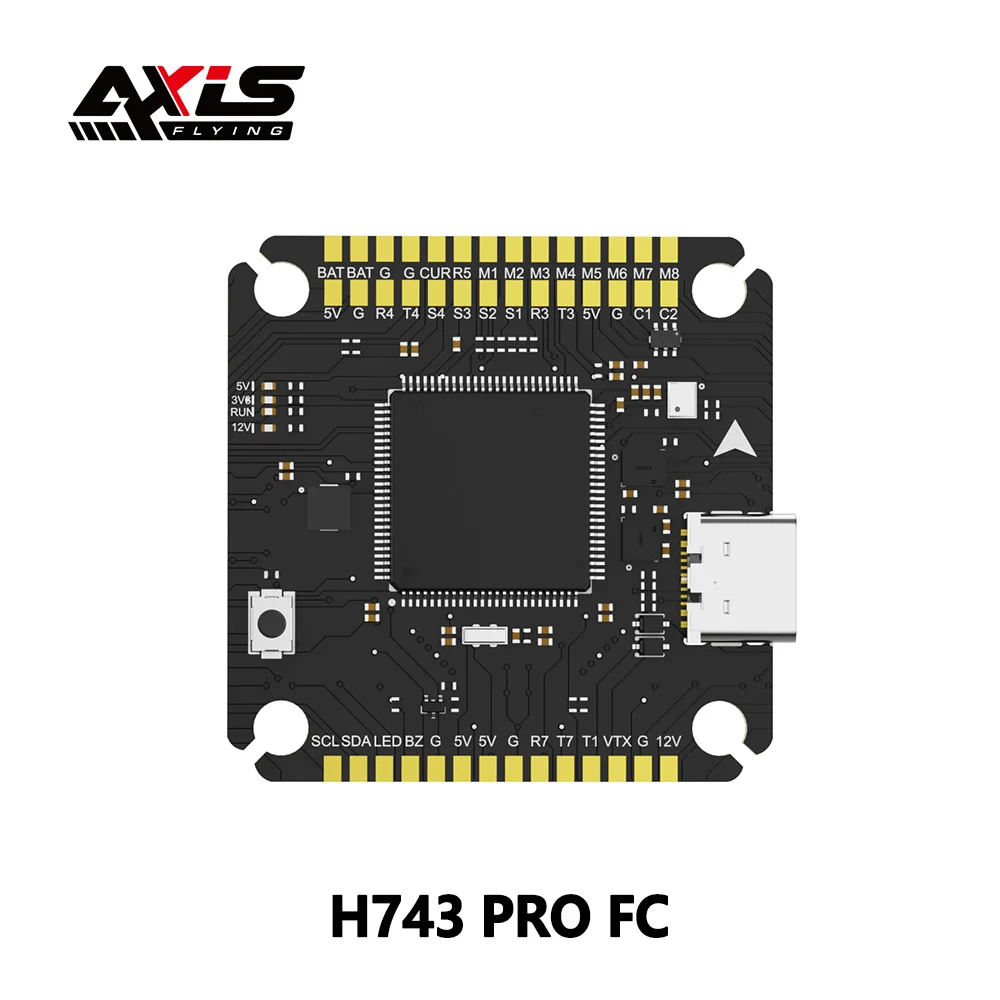 

Axisflying H743 PRO Flight Controller STM32H743 MCU Dual ICM-42688P Gyros 38*38*8mm for FPV Freestyle Drone RC Tools