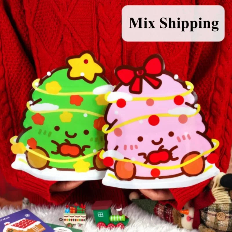 

10/50PCS Plastic Christmas Tree Cake Ziplock Stand-up Packaging Bag DIY Xmas Supplies Sugar Candy Snack Gift Storage Pouches